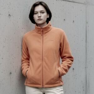 Columbia Women's Pink Fleece Jacket - Size 3X